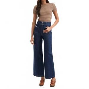 NEW VERONICA BEARD pruitt ribbed tee in brown multi